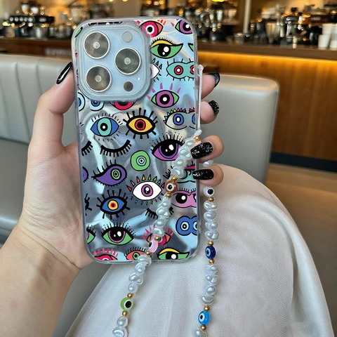 Чехол Pearl Eyes Heart для Motorola Moto EDGE 50 Ultra 60 Fusion 60 Pro 60S G15 G05 E15 G34 G45 G35 G60 G75 G84 G54 G56 G86 Cover