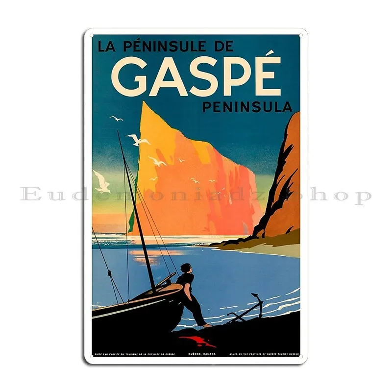 Металлическая табличка La Peninsule De Gaspe