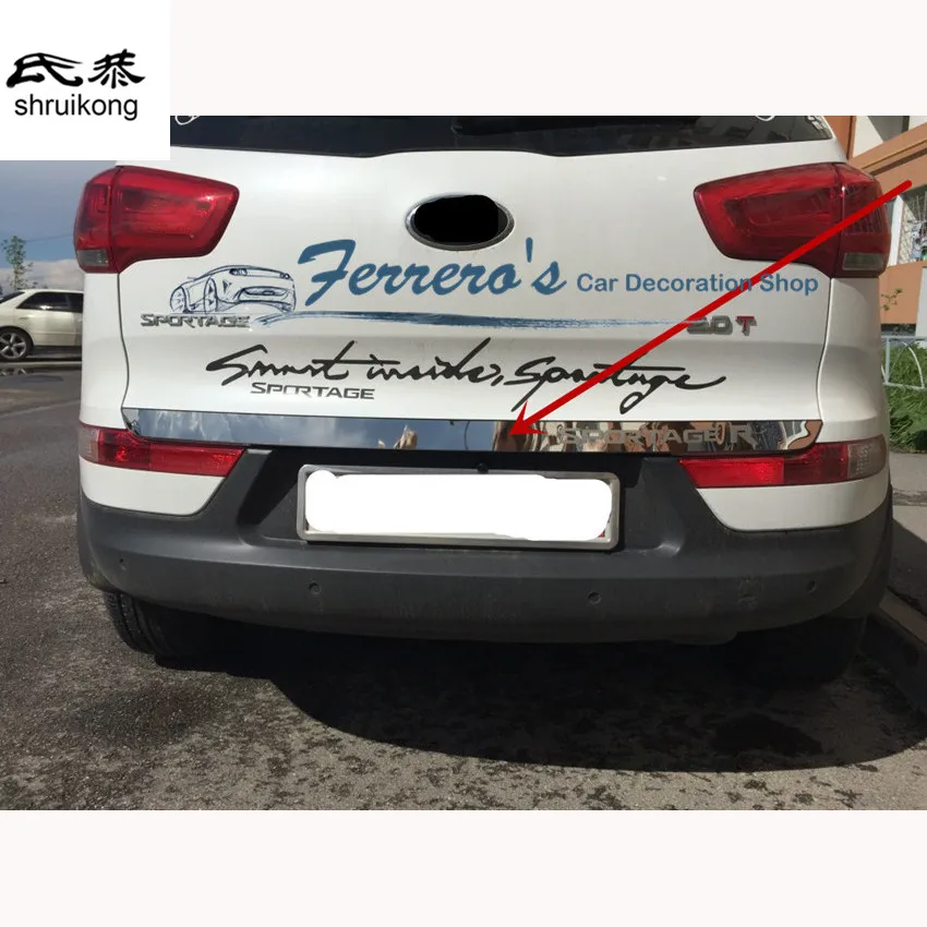 

1Lot Stainless Steel For 2010-2015 KIA Sportage SL MK3 Auto Car Back Rear Door Trunk Sill Pedal Protection Decoration Cover