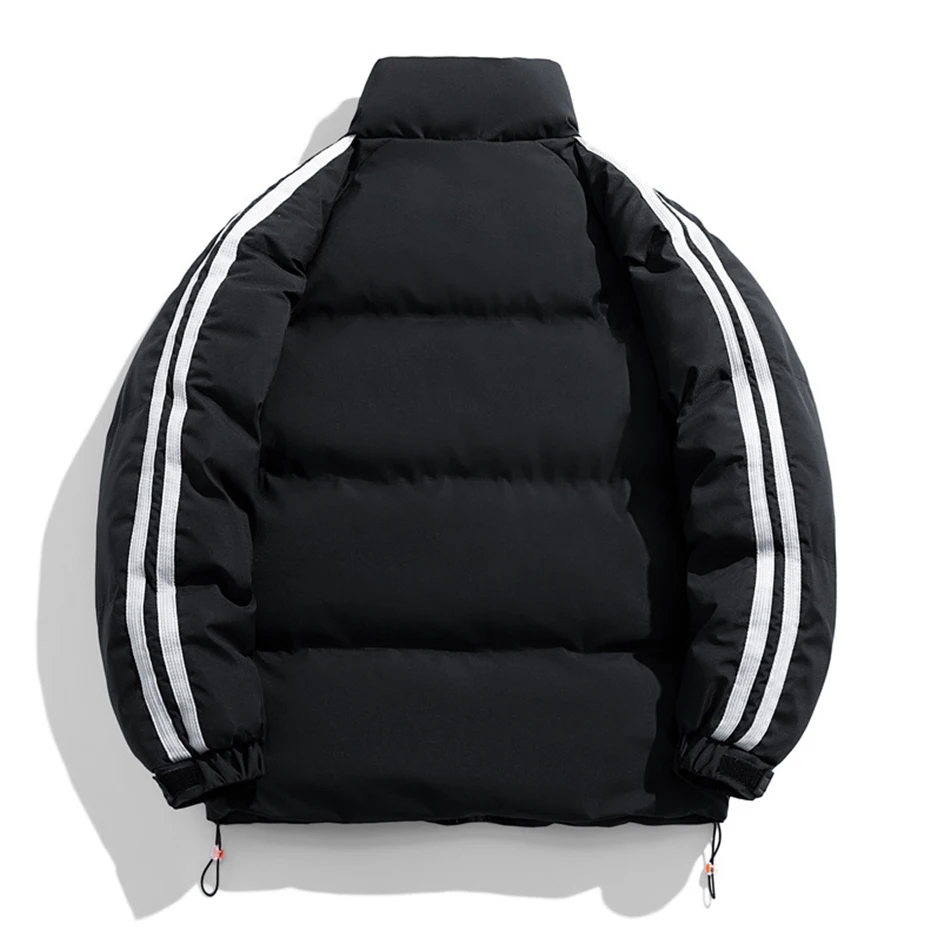 5XL 6XL Plus Size Padded Jacket Men Winter Parkas Thick Jackets Fashion Stand Collar Parkas Warm Coats Male Outdoor Outerwear