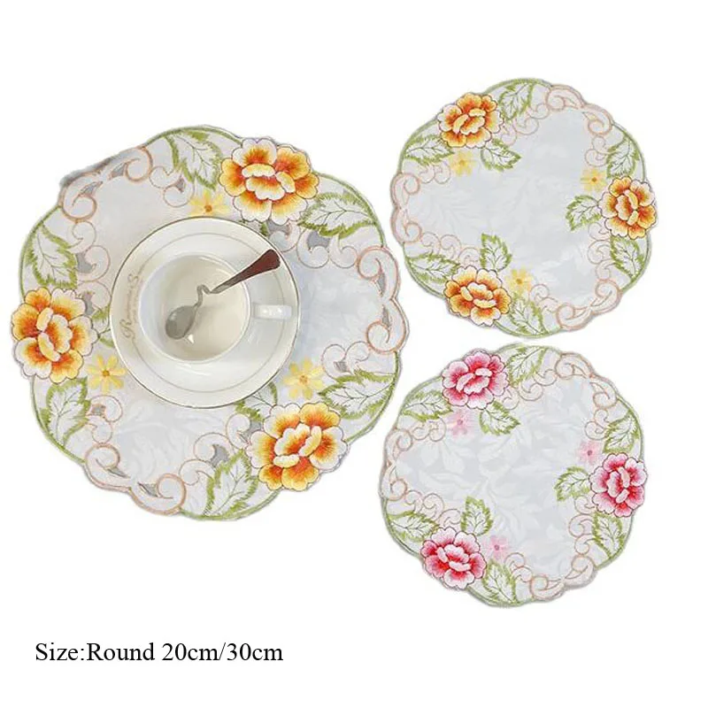 

Лучший атласный кружевной коврик для стола с вышивкой, искусственный коврик для кофейного столика, свадебная фотография, Новогодняя салфет...