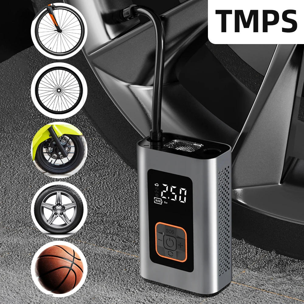 

Автомобильный воздушный компрессор, 4000 мАч, 7,4 В, автомобильный воздушный насос psi, беспроводной насос для шин, Автомобильный цифровой надувной насос для автомобиля, велосипеда, лодки