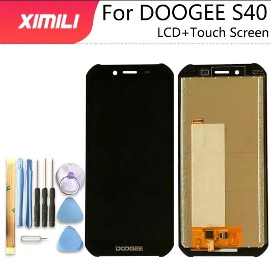 

100% протестированный Новый ЖК-дисплей для DOOGEE S40 + кодирующий преобразователь сенсорного экрана в сборе 100% Оригинальный ЖК-дисплей + сенсорны...