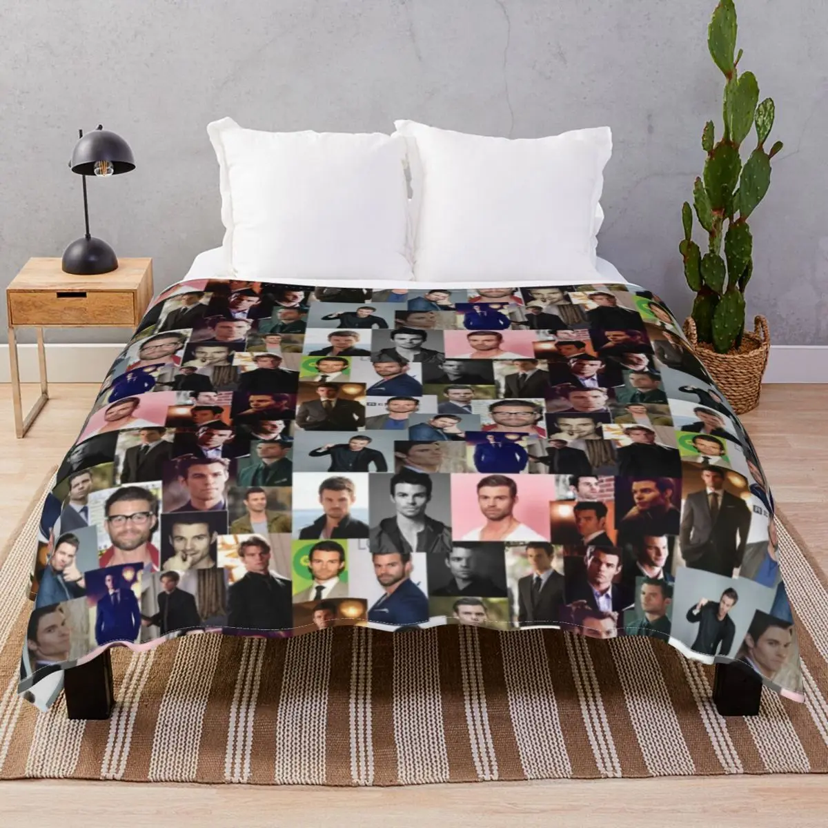 Daniel Gillies Blanket Fleece Plush Decoration Ultra-Soft Throw Blankets for Bedding Home Couch Camp Office