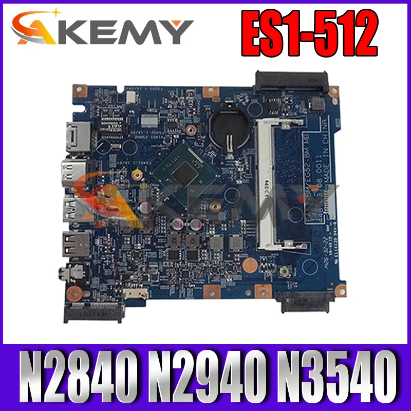 

AKEMY For Acer Aspire ES1-512 Laptop Motherboard Mainboard 14222-1 motherboard with N2840 N2940 N3540 CPU