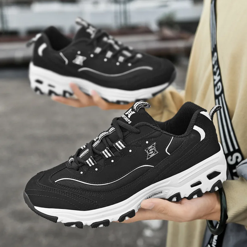 Men's And Women's Fashion Casual Sports Shoes Large Size Couple Panda Daddy Shoes High Breathable Outdoor Running Training Shoes