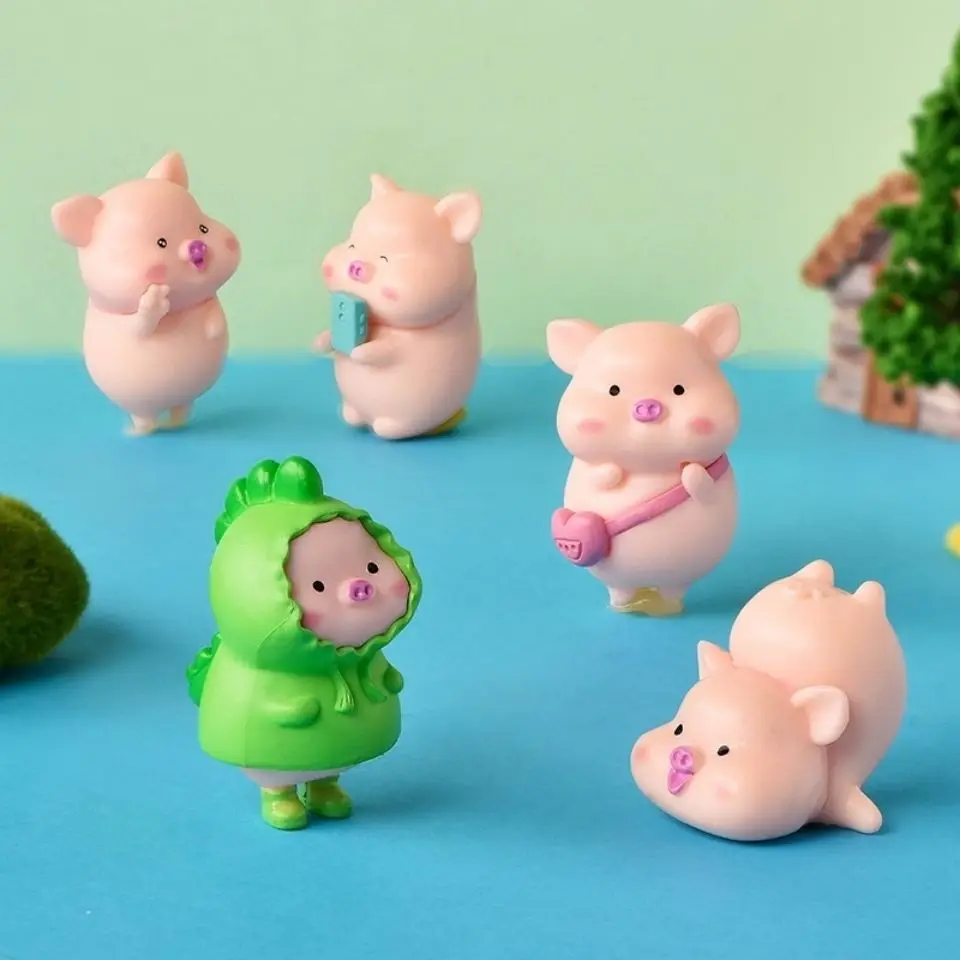 

Home Decoration Accessories Kawaii Mini Pigs Modern Style Living Room Office Desk Decorative Figure Habication Decorantion