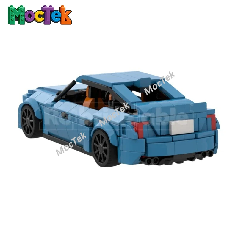 Фото Конструктор V8 Power Street Racing Car: Модель роскошного спортивного автомобиля, подарок для коллекционеров и любителей автомобилей, 493 детали №5