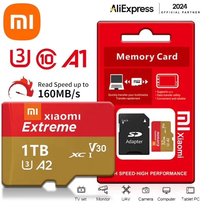Xiaomi Ultra Micro 1TB SD/TF Flash Memory Card 128GB 256GB 512GB SD 32 64 128 GB MicroSD Dropshipping For Phone