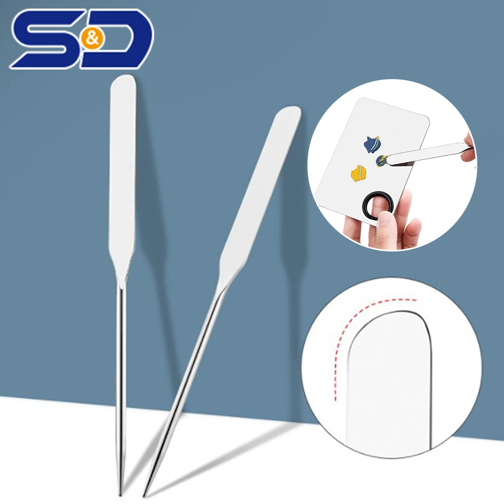 

1pc Stainless Steel Mixing Spatula Tool Dual Heads Makeup Toner Spatula Stick Foundation Cream Mixing Tool Cosmetic Make Up Tool