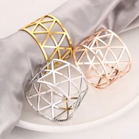 1pcs western food napkin ring for dinner table decoration metal circle napkin buckle upscale hotel household party supply 30%c3%9740
