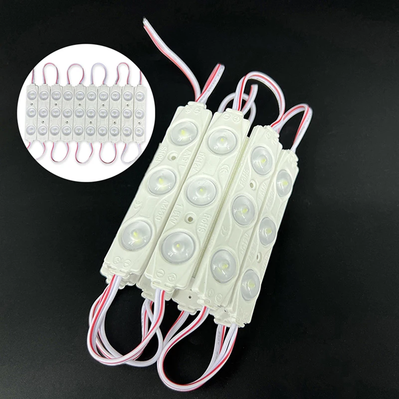20 шт. DC12V SMD 3 светодиодный модуль впрыска водонепроницаемый IP67 декоративный 2835