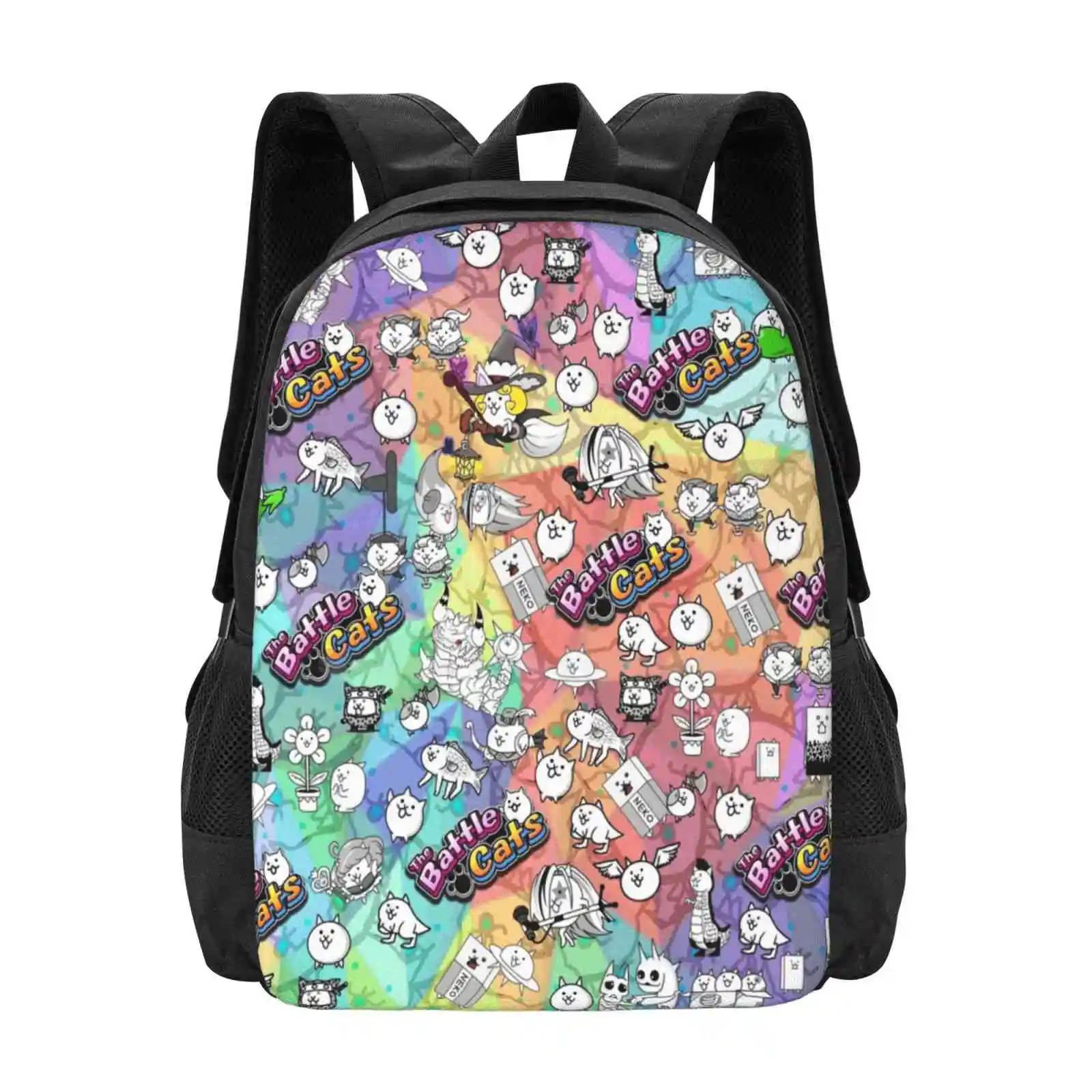 

Battle Cats School Bags For Teenage Girls Laptop Travel Bags Battle Cats Battlecats Kitten Cute Mobile Game Games Gaming Kid