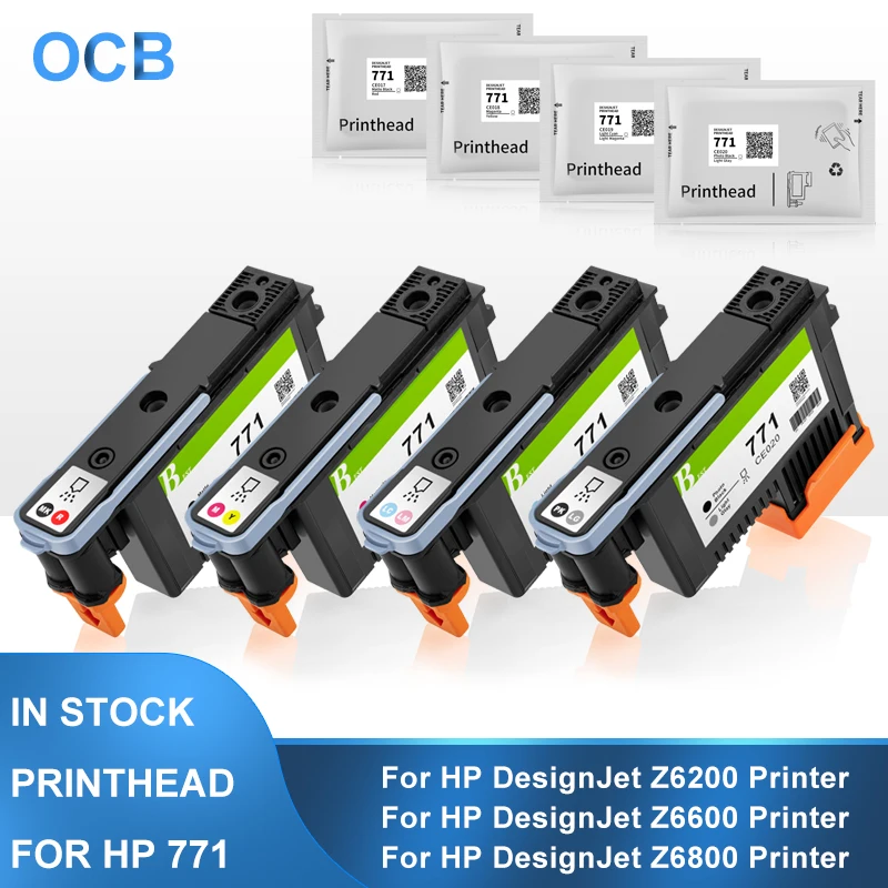 Для HP 771 печатающая головка DesignJet CE017A CE018A CE019A CE020A для Designjet Z6200 Z6600 Z6800 | Компьютеры и