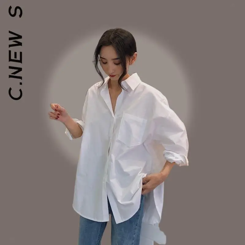 

C.New S Shirt Autumn Winter Women Loose Long Sleeve Womens Women Top Sexy Slim Party Tops Casual Shirts Ladies Female Tops