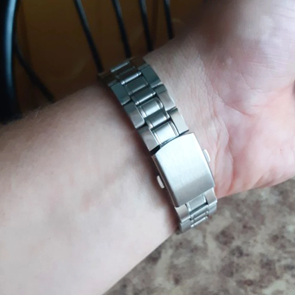 Ремешок из нержавеющей стали для наручных часов деловой Браслет Samsung/Huawei/Seiko