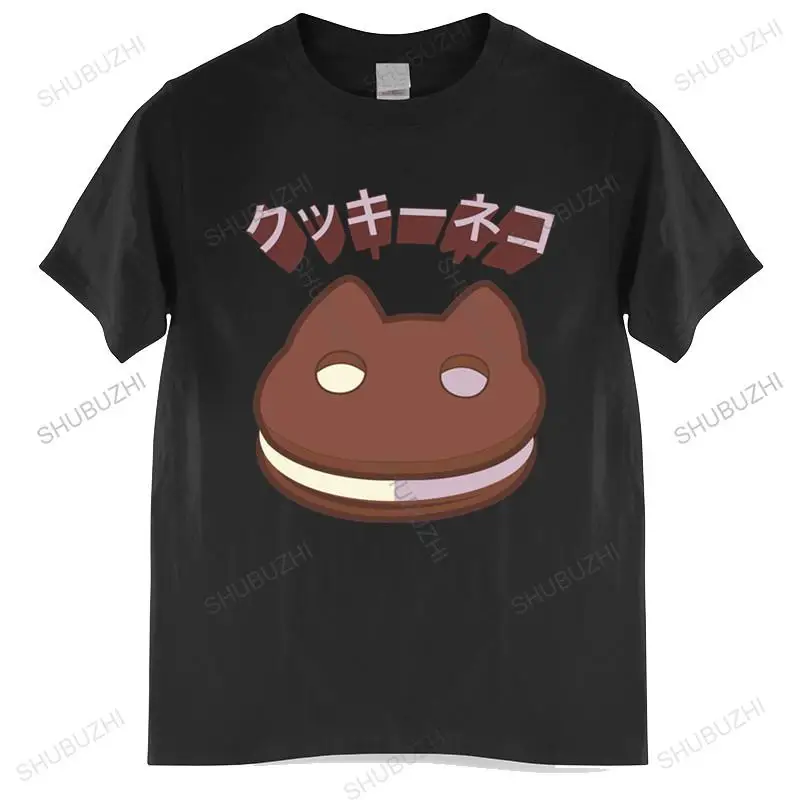 

Men o-neck tshirt fashion brand t-shirt black new Cookie Cat Jap Text Tshirt - Steven Universe Cartoon t shirt euro size