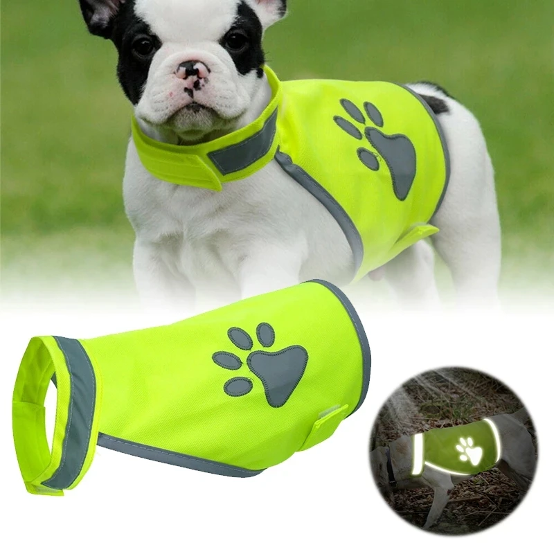 

Reflective Dog Vest Clothes High Visibility Breathable Jacket Small Large Dogs Safety Vests Harness For Outdoor Hiking Walking