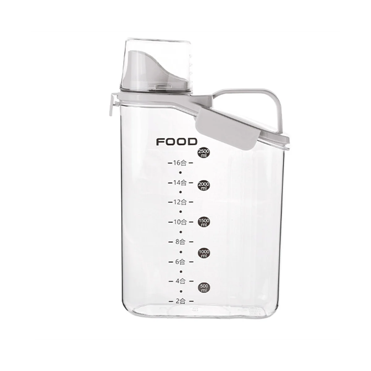 

Прозрачная пластиковая коробка для хранения пищевых продуктов, белая