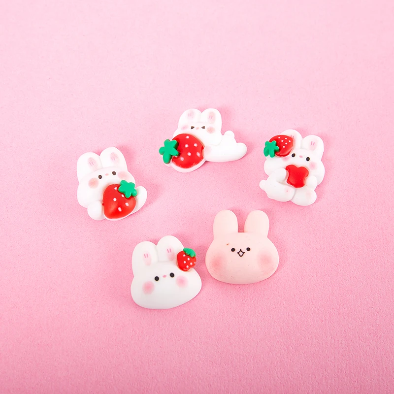 

10Pcs Mini Rabbit Flat Back Resin Hair Clip Embellishments Accessories DIY Jewelry Craft Decoration Accessorie