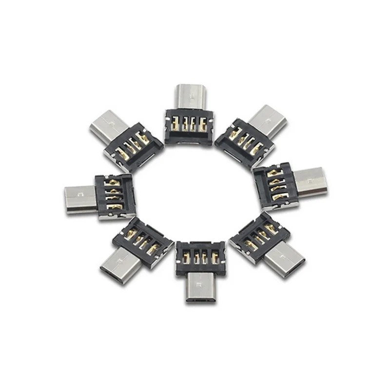Фото Адаптер OTG Micro USB Type C, внешний разъем для USB 2,0, Женский Разъем для передачи данных для Macbook, Samsung, Xiaomi, Huawei, телефонов на базе Android №5