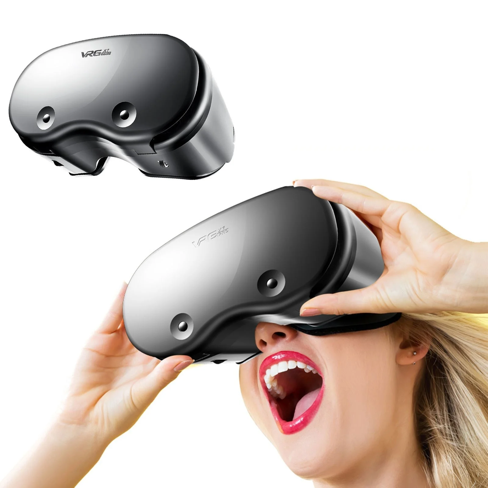 

Virtual Reality 3D VR Headset Smart Glasses Helmet For Smartphones Cell Phone Mobile 5-7 Inches Lenses Binoculars Free shipping