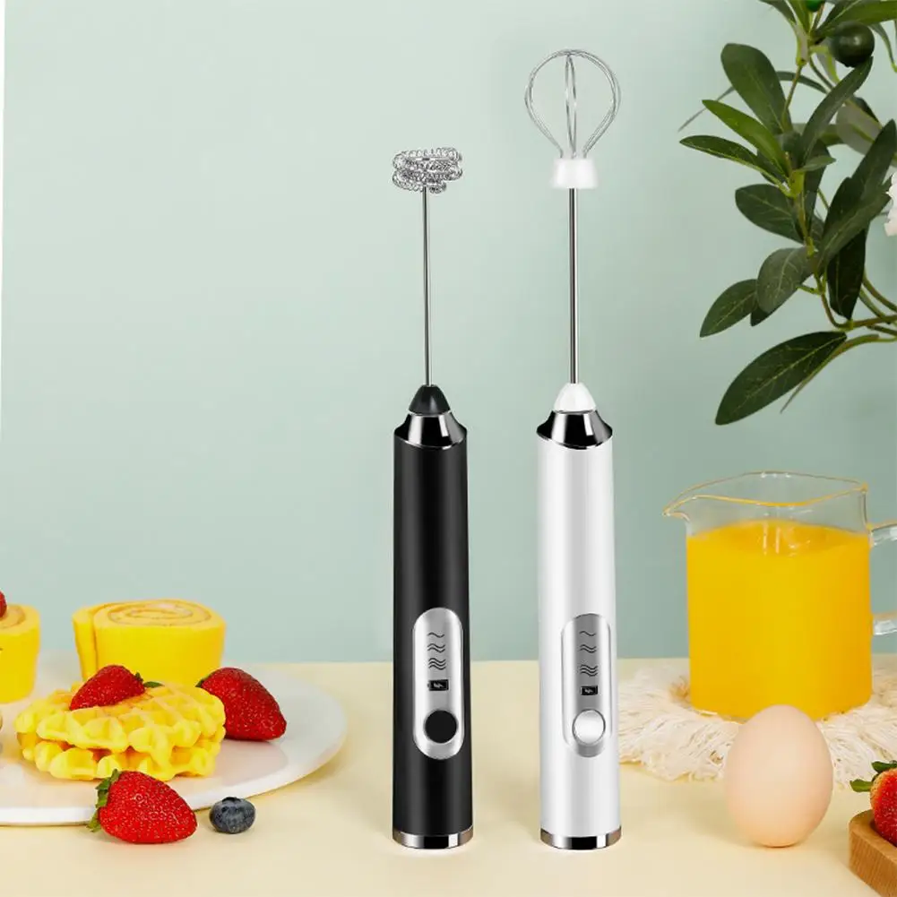 

Handheld Kitchen Egg Beater Usb Charging Wireless Mini Electric Whisk Coffee Milk Mixer Adjustable Blender Kitchen Tool