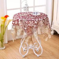 nordic round tablecloth glass gauze art tea table cloth tablecloth table mat lace water soluble side tablecloth dropshipping