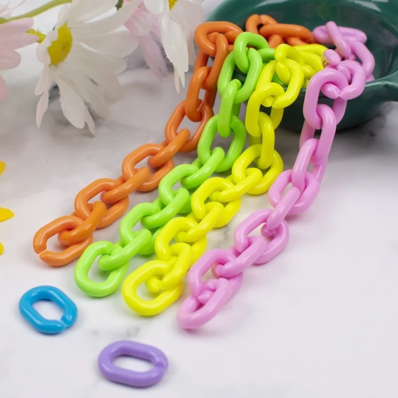 

Бусины-кольца U-образные открытые акриловые, 14 х19 мм, 50/100 шт.