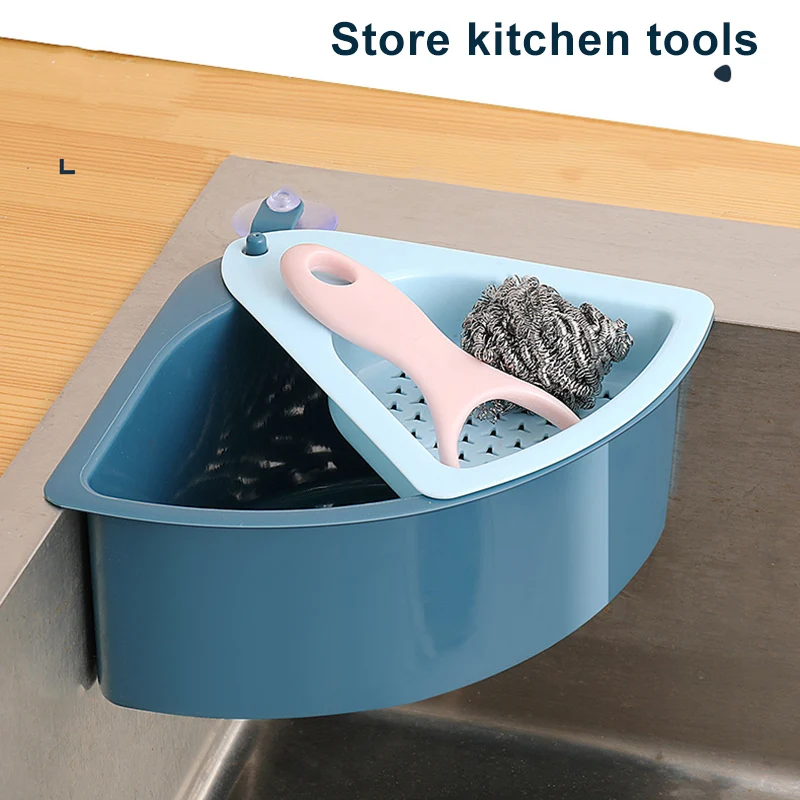 

Kitchen Sink Multifunctional Storage Rack Multi Purpose Washing Bowl Sponge Holders Corner Organizer Creative Drain Basket
