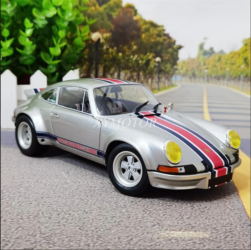 

Solido 1:18 For Porsche 911 RSR Outlaw Metal Diecast Model Car Toys Gifts Silver Collection Ornaments Display