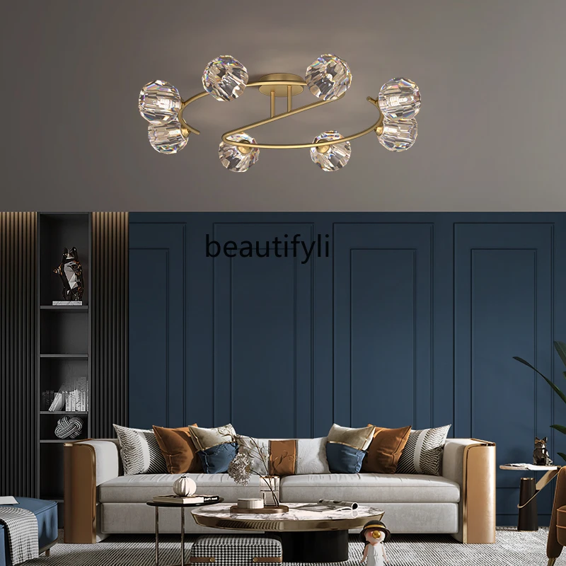 

CXH Personal Household Dining Room and Study Room Nordic Lamps Lamp in the Living Room Crystal Lamp