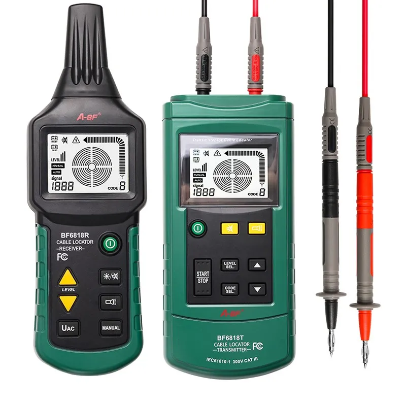 

A-BF Cable Locator 12V-400V AC/DC Underground Wire Cable Locator Metal Pipe Detector Tester Line Tracker Cable Location Device