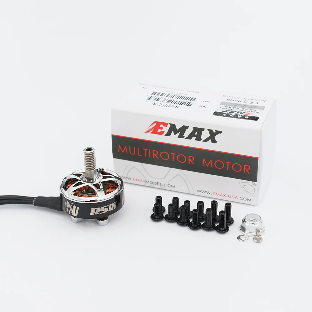 

Emax RS III 2306 1800KV 2100KV 2500KV 3-6S бесщеточный двигатель для 5-дюймового радиоуправляемого дрона FPV гоночные детали