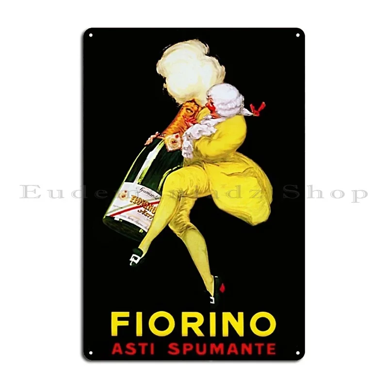 Фото Металлическая табличка-постер Fiorino Asti Spumante Vintage Lithograph: рекламная настенная вывеска для паба, персонализированная табличка для клуба, жестяная вывеска-постер №2
