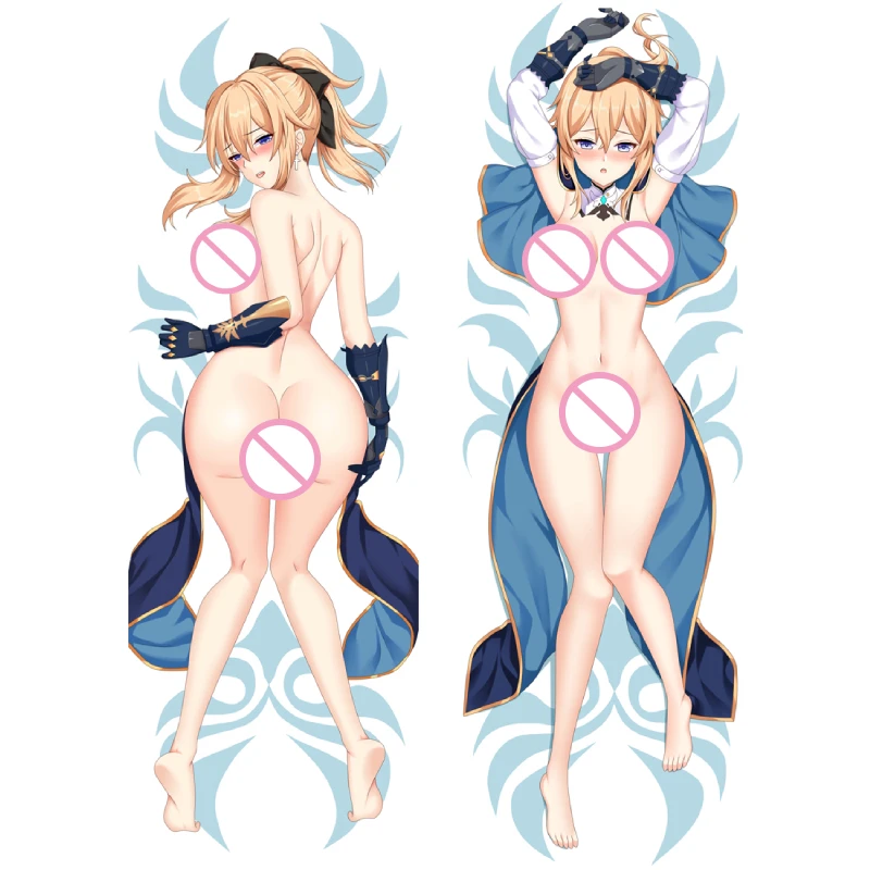 

Jean Dakimakura Pillowcase Genshin Impact Game Hugging Body Cushion Case Otaku Fullbody Pillow Cover Home Bedding Decor Gift