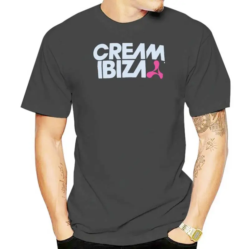 

CREAM IBIZA Classic Logo Mens T-Shirt - Festival Party Summer Tee - Blue - S-XXL