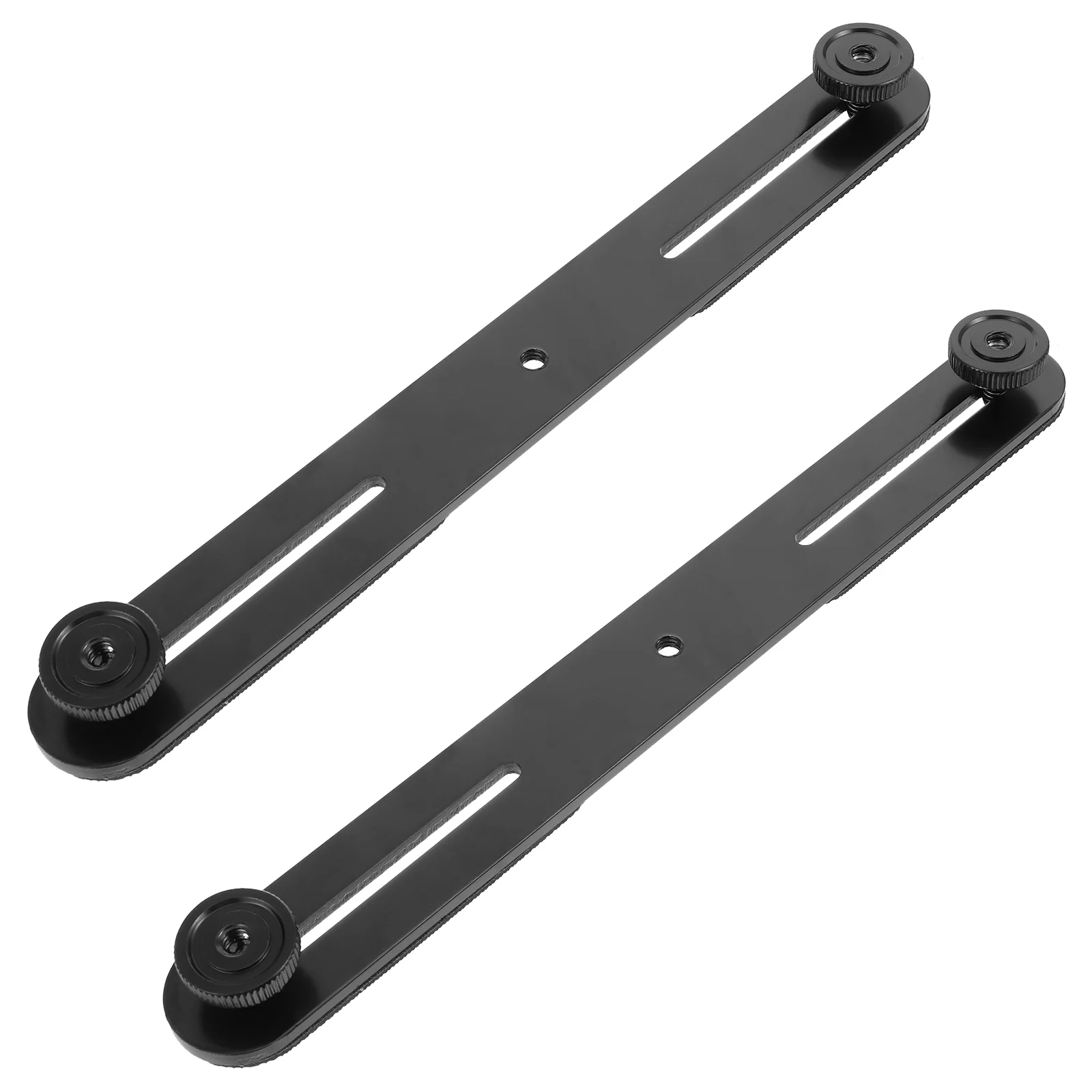 

2 PCS Adjustable Durable Aluminum Alloy Spacing Bar Microphone Bar Flash Extension Bracket