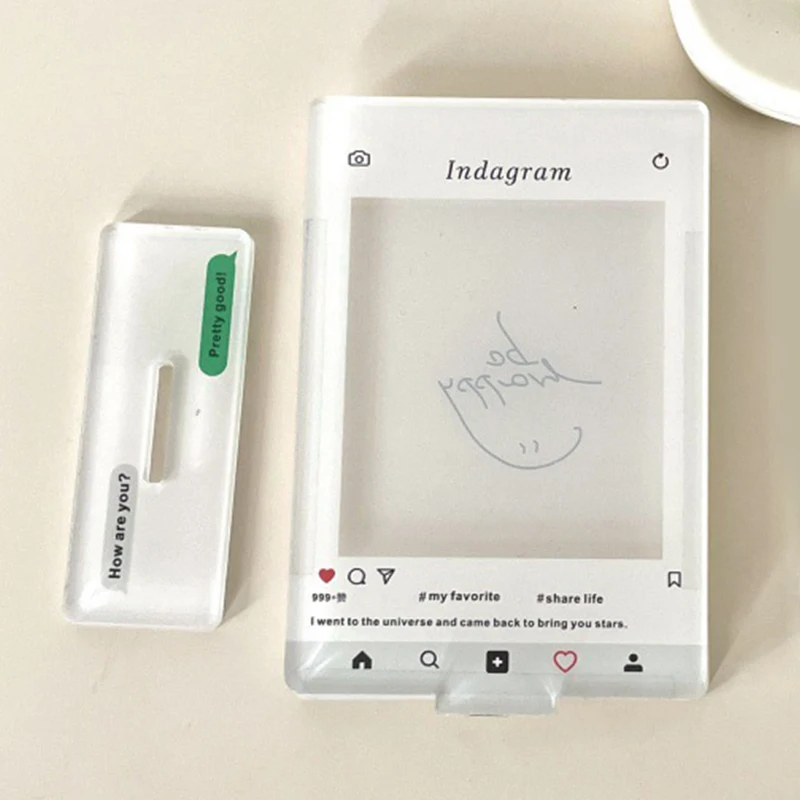 Держатель для фотокарт с подставкой стильная фоторамка карт защитное устройство