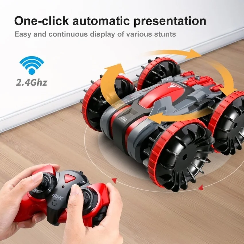 

4DRC Stunt Rc Offroad 4x4 Drift Car 2 IN 1 Remote Control Car 360° Rotate Electric Cars Vehicles Toys for Adults Boys Children
