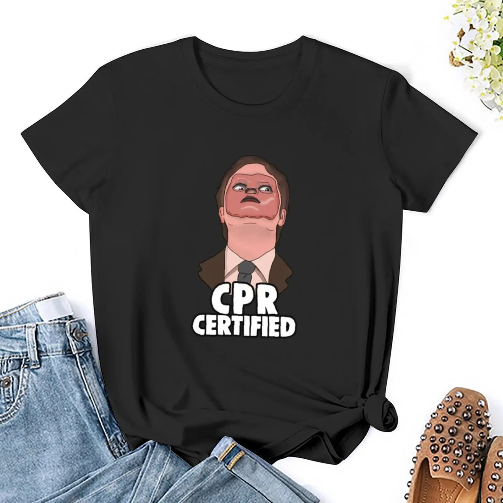 Летняя женская футболка с надписью The Office Memes сертификатом Dwight Забавные футболки