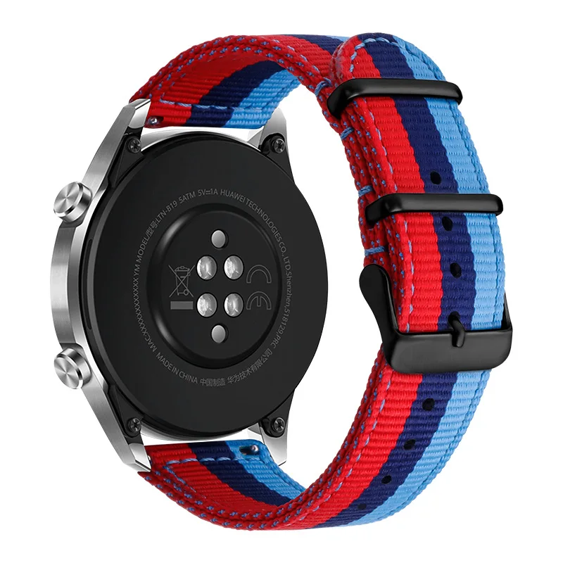 

For HUAWEI GT3 GT 2 46mm/Amazfit GTR 3 Pro/Samsung Galaxy Watch 3 22mm Quick release Nylon Strap 45mm Smartwatch Band Wristband