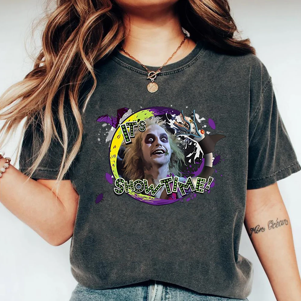 Рубашка из фильма это Showtime футболка ужасы Майкла кэйтона футболки Тим Бёртон