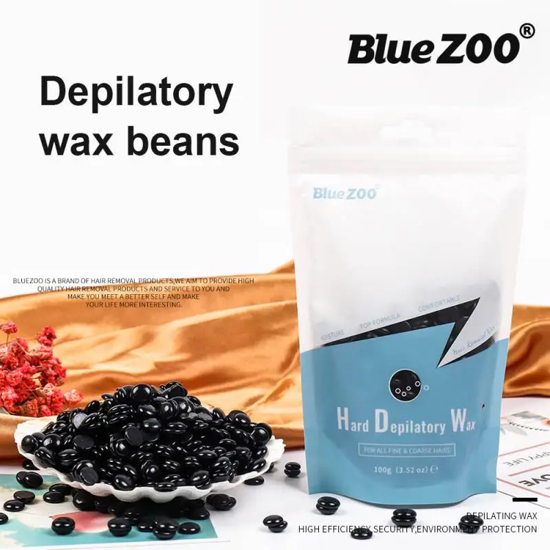 

1PC Hair Removal Wax Bean Pearlescent Paper Free Solid Fast Hair Removal Wax Bean Beeswax Nose Hair Wax Hair Removal