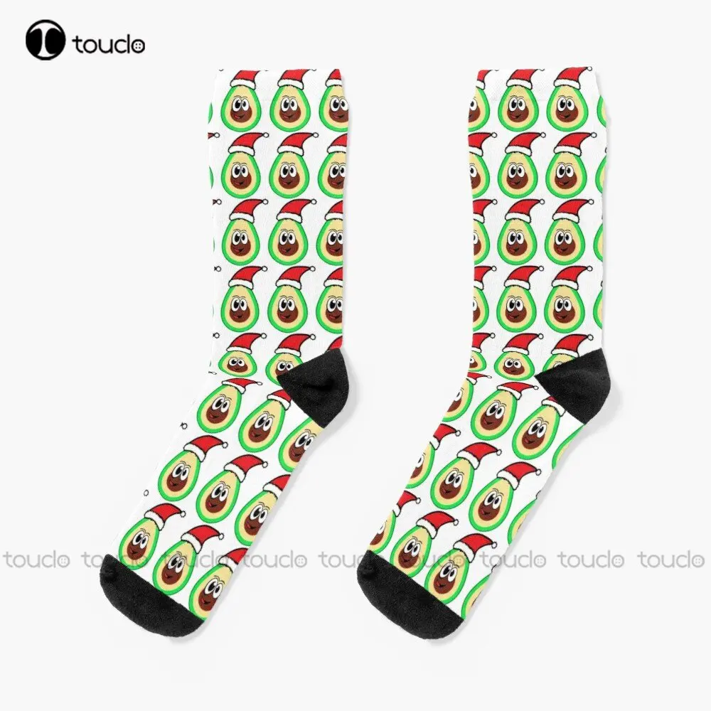 

Christmas Avocado / Anime / Funny Socks Womens Athletic Socks Personalized Custom Unisex Adult Teen Youth Socks Custom Gift Art