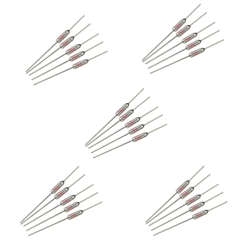 

25 Pcs Circuit Cut Off TF 185 Celsius 250V 10A Temperature Thermal Fuses