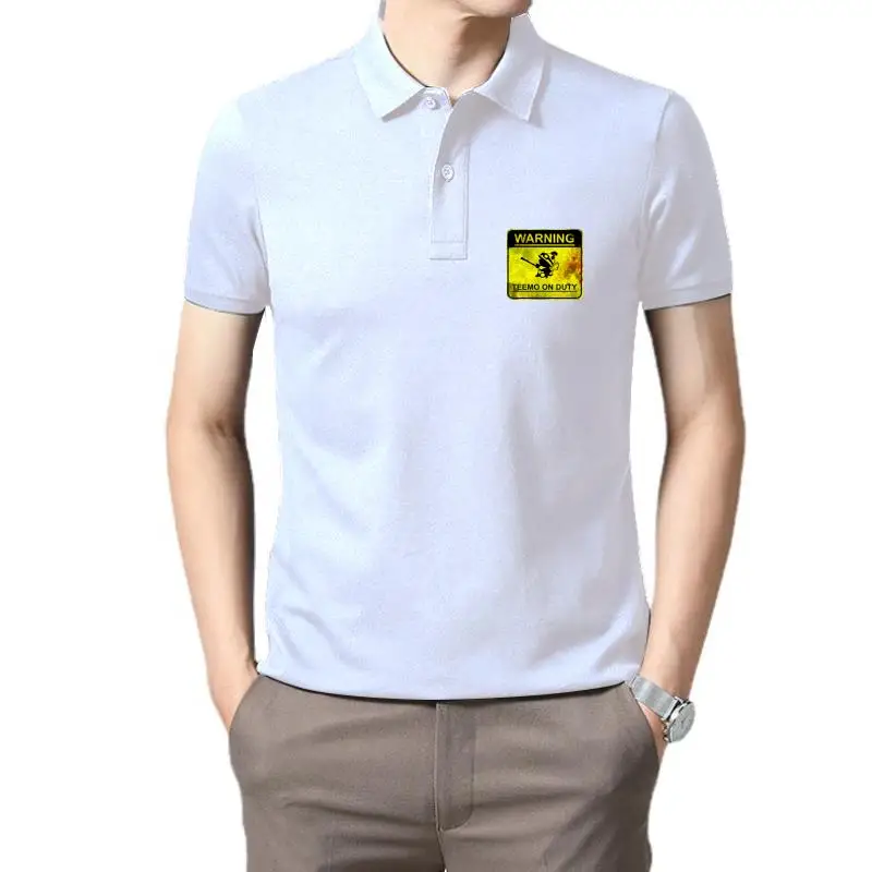

Golf wear men Men Warning Teemo On Duty Unisex women top polo t shirt for men