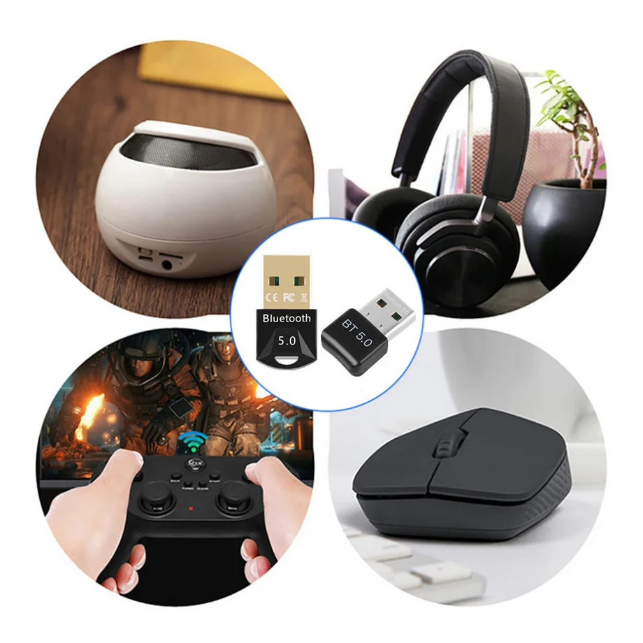 Bluetooth 5 0 адаптер мини USB Bluetooth-ключ компьютер Bluetooth-приемник аудио Музыка синий зуб