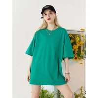 new women cotton t shirt summer 2022 casual fashion oversize solid color o neck short sleeve loose t shirt streetwear tee tops