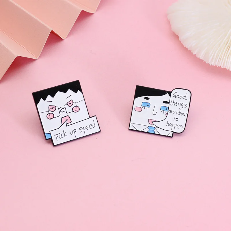 Творческий Аватар мультяшных персонажей, «Окно окна», «хорошие вещи», «хорошие друзья», модная брошь из сплава, значок для матча